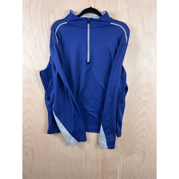 Walter Hagen Men’s Blue Quarter Zip Pullover Performance Top Size L - Picture 3 of 9